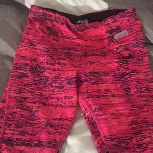 Black and pink Athletic wear leggings